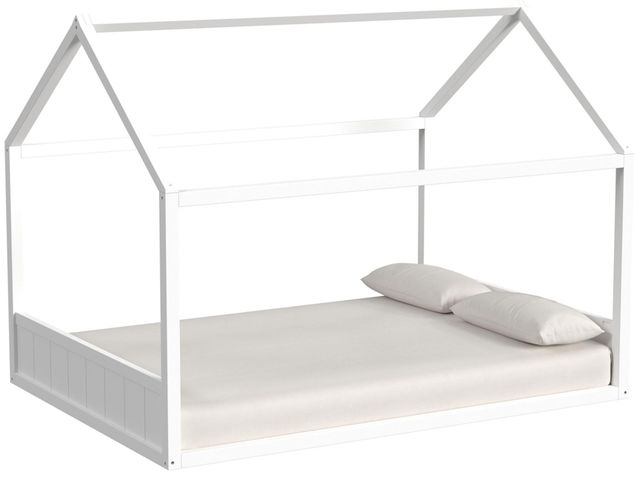 Elements International Sami White Youth Full Bed-0