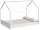 Elements International Sami White Youth Full Bed-0