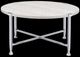 ACME Furniture Brecon White Oak Coffee Table with Chrome Base-1