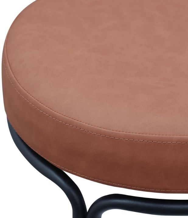 Meridian Furniture Madison Cognac Leather Bar Stool-4
