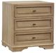 Bernards Tarrington Cashew 3-Drawer Nightstand-0