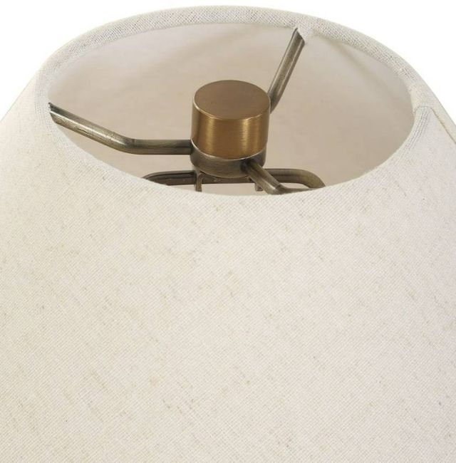 Uttermost® Montagu Dark Brown Table Lamp with Warm Brass Accent-4