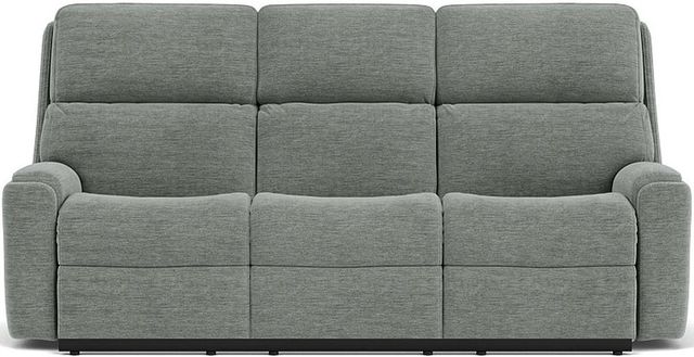 Flexsteel® Rio Blue Arctic Reclining Sofa-1