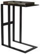 Uttermost® Soma Glass Top Accent Table with Black Frame-0
