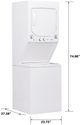 GE® Unitized Spacemaker® 2.3 Cu. Ft. Washer, 4.4 Cu. Ft. Dryer White On White Electric Laundry Center-2