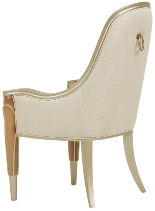 Michael Amini® Villa Cherie Caramel/Chardonnay Arm Chair -3