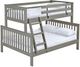 Crate Designs™ Furniture Storm Twin XL/Queen Offset Mission Bunk Bed-0