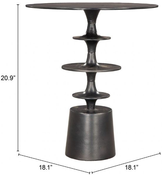 Zuo® Modern Renie Black Side Table-1