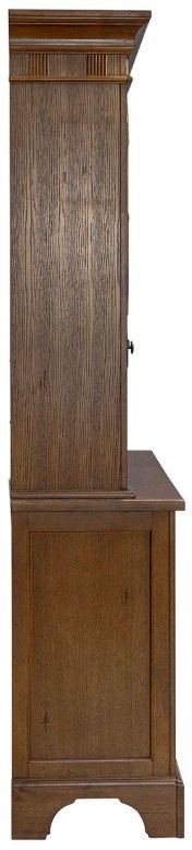 Liberty Furniture Treasures Rustic Oak Hutch and Buffet-3