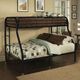 ACME Furniture Tritan Black Twin XL Over Queen Bunk Bed-1