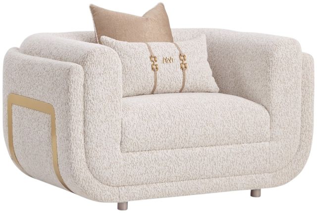 Michael Amini® Savannah Breeze White Matching Chair-0