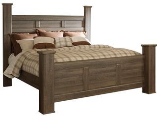 Signature Design by Ashley® Juararo Dark Brown California King Poster Bed
