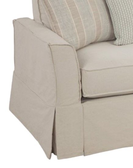 Four Seasons Customizable Devin 2-Seat Slipcovered Grande Sofa-1