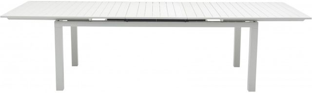 Meridian Furniture Maldives White Aluminum Outdoor Dining Table-2