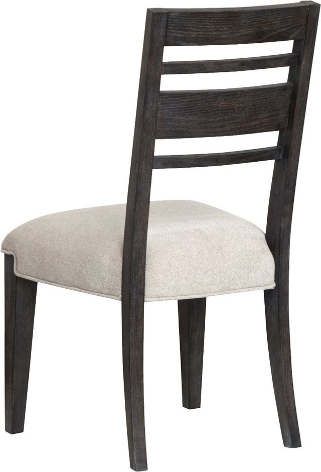 Magnussen Home® Plum Creek Elite Dove/Ravenwood Black Dining Side Chair Set with Upholstered Seat-4