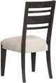 Magnussen Home® Plum Creek Elite Dove/Ravenwood Black Dining Side Chair Set with Upholstered Seat-4