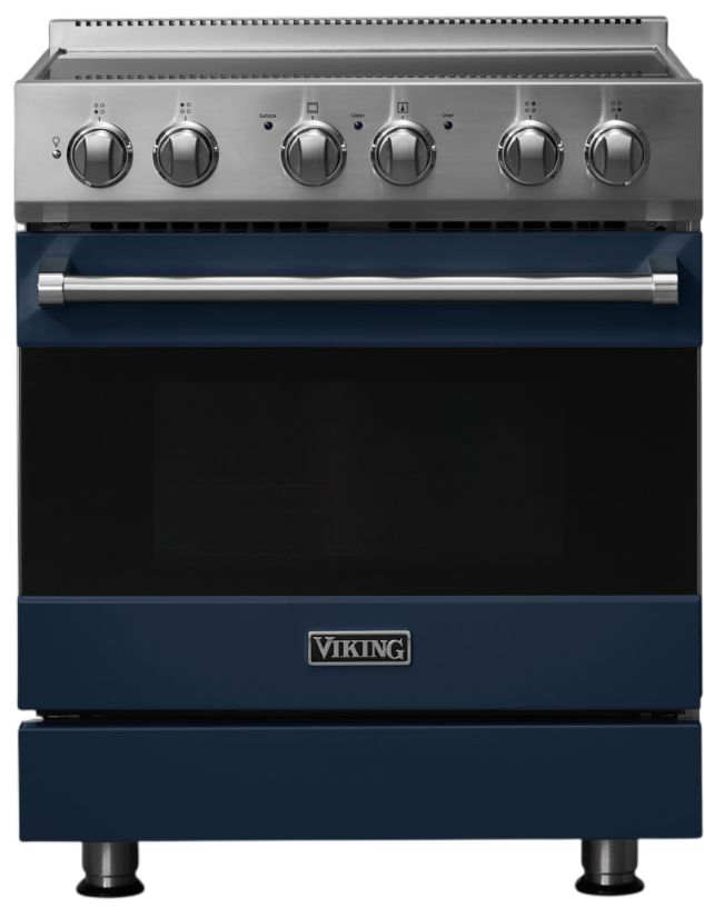 Viking® 3 Series 30" Slate Blue Pro Style Induction Range-0