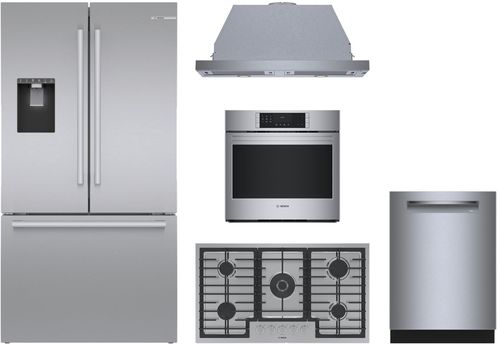 Bosch 5-Piece Stainless Steel Kitchen Package Bosch 5-Piece Stainless Steel Kitchen Package