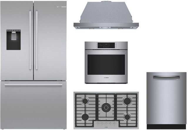Bosch 5 Piece Stainless Steel Kitchen Package