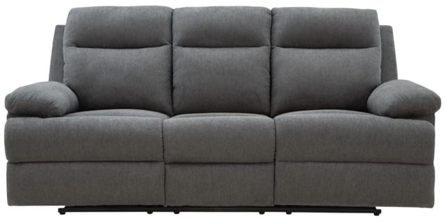 Signature Design by Ashley® Tarrant Charcoal Manual Reclining Sofa with Drop Down Table-1