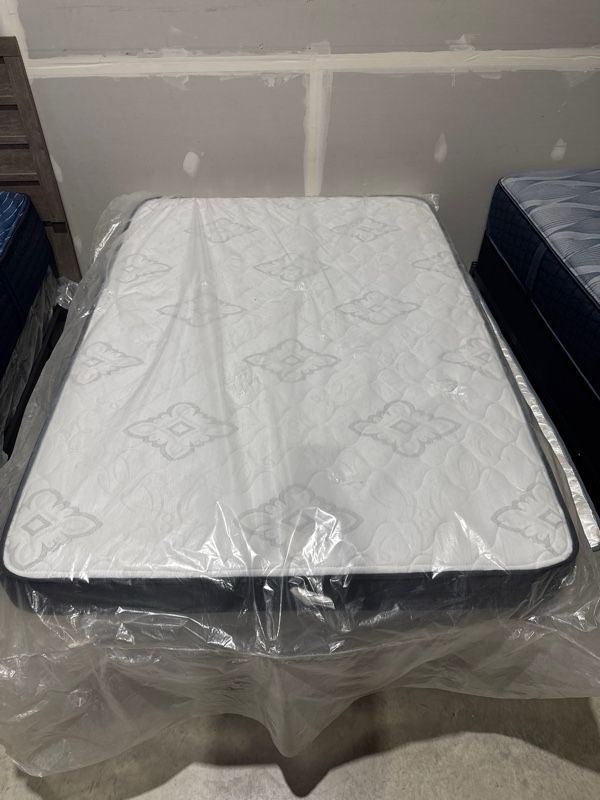 Clearance Corsicana Bedding Sleep Inc.™ 7" Classic Spring Innerspring Firm Tight Top Full Mattress-0