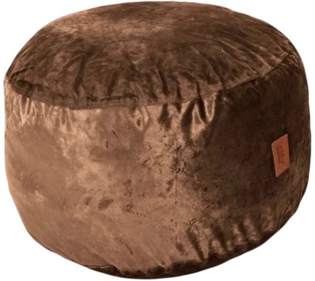 CordaRoy's® Brown Plush Fur Pouf Footstool-0