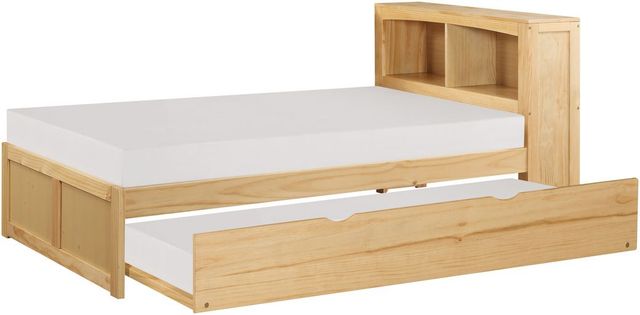 Homelegance® Bartly Natural Pine Youth Twin Bookcase Bed with Twin Trundle-3