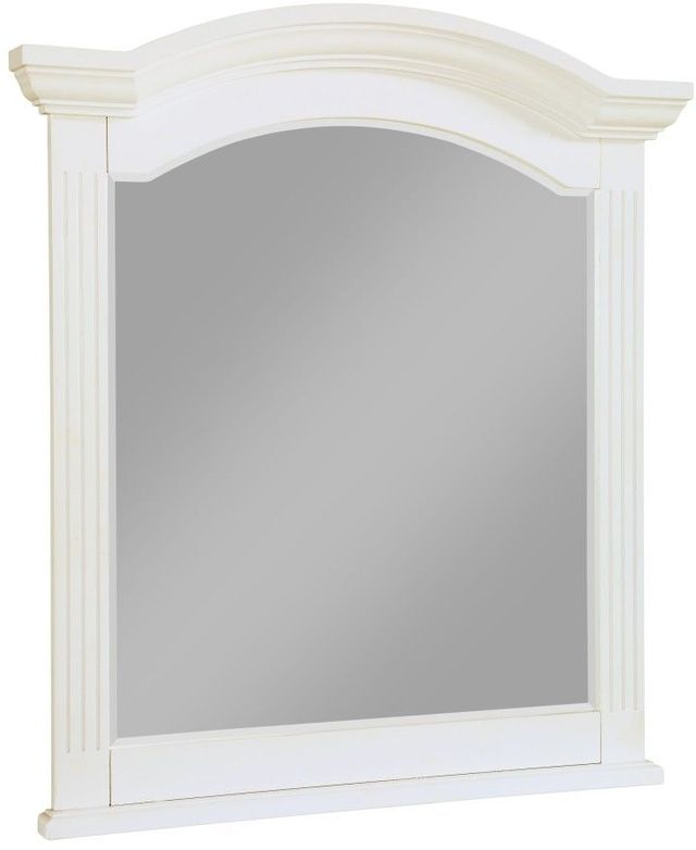 Mazin Furniture Meghan White Youth Dresser Mirror-1