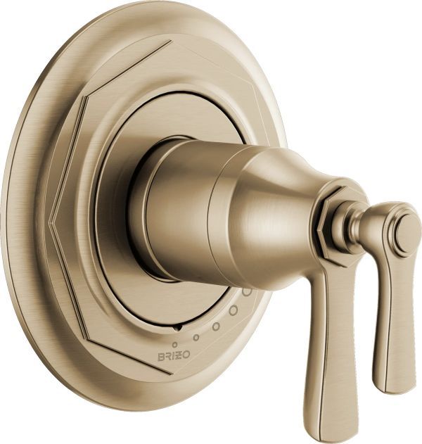 Brizo Rook® Brilliance® Luxe Gold® TempAssure Thermostatic Valve Trim-0