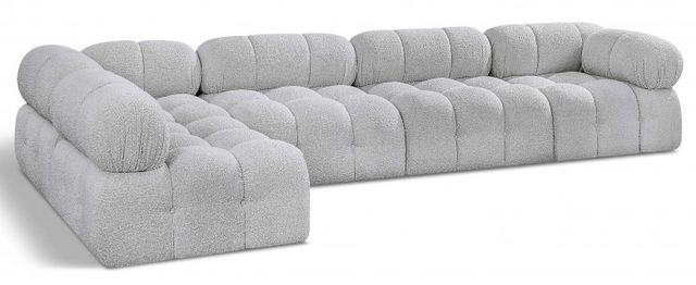 Meridian Furniture Ames 5-Piece Grey Boucle Sectional-0