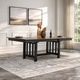 New Classic® Home Furnishings Harrisburg Brown Dining Table with Charcoal Base-1