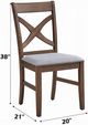 ACME Furniture Ferris 2-Piece Brown Dining Side Chair Set-2