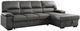 Mazin Furniture Michigan 2-Piece Dark Gray Right-Arm Facing Pullout Sleeper Sectional and Chaise-4