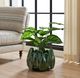 Uttermost® Petal Pinch Deep Green Glaze Indoor-Outdoor Ceramic Bowl-1