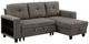 Homelegance® Robinson 3-Piece Dark Brown Sectional with Reversible Chaise-0