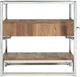 Elements International Matrix Light Walnut Square Storage End Table-1
