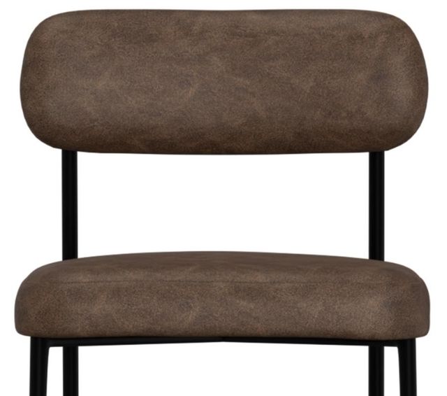 International Furniture Direct Seating Black/Brown Counter Stool-4