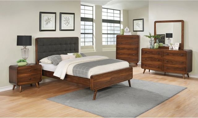 Coaster® Robyn Dark Walnut Queen Bed-1
