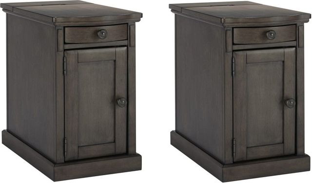 Signature Design by Ashley® Laflorn 2-Piece Gray End Table Set-0