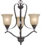 Cal® Lighting & Accessories Riverton 3-Light Golden Chandelier-1