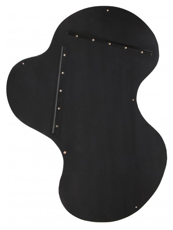Meridian Furniture Oblique Matte Black Accent Mirror-2