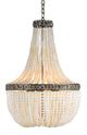 Currey & Company Hedy Cream Chandelier-0