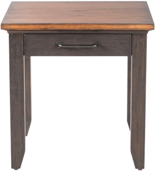 Steve Silver Co. Bear Creek Caramel End Table with Sable Base-2