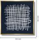 Classy Living Outspoken Golden Grid Abstract on Midnight Blue Wall Art-2