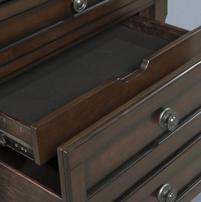 Elements International Kingston Walnut Dresser and Mirror-2