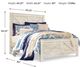 Signature Design by Ashley® Bellaby Whitewash Queen Crossbuck Panel Bed-1