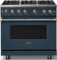 Viking® 5 Series 36" Squall Pro Style Gas (NG) Range with Brushed Brass Trim-0