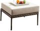 Furniture of America® Aleisha Beige Aluminum/Fabric Outdoor Patio Ottoman-0