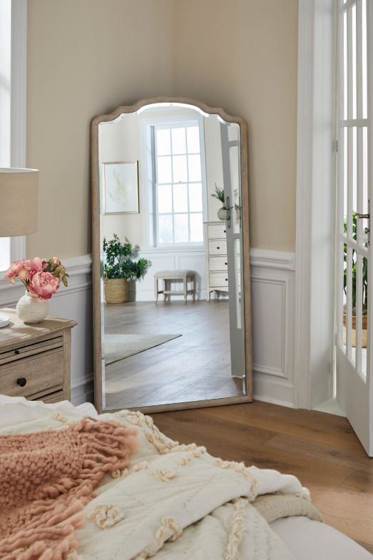 aspenhome® Provence Linen Floor Mirror-1