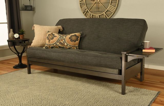 Kodiak Furniture Alamosa Linen Charcoal/Graystone Full Futon with Mattress-3